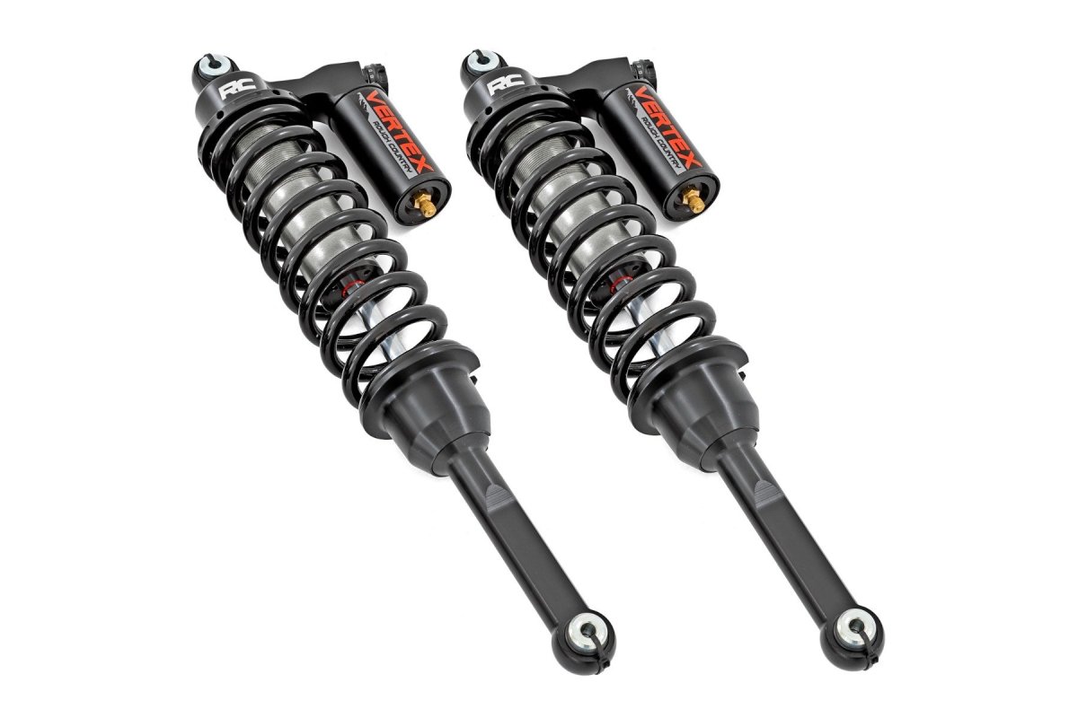 Polaris Ranger XP 1000 Waterfowl Edition Coilover Suspension Kit - Rear - Rough Country - Vertex Adjustable - Zinc Plate Finish - 2022